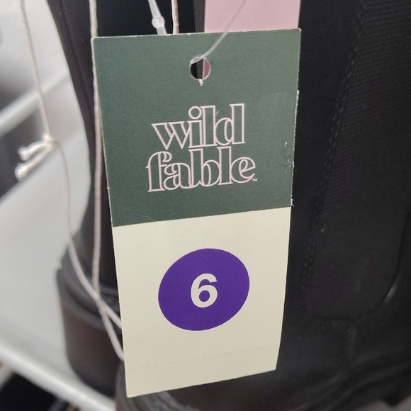 Wild Fable Black Chunky Ankle Boots - Picture 2 of 4